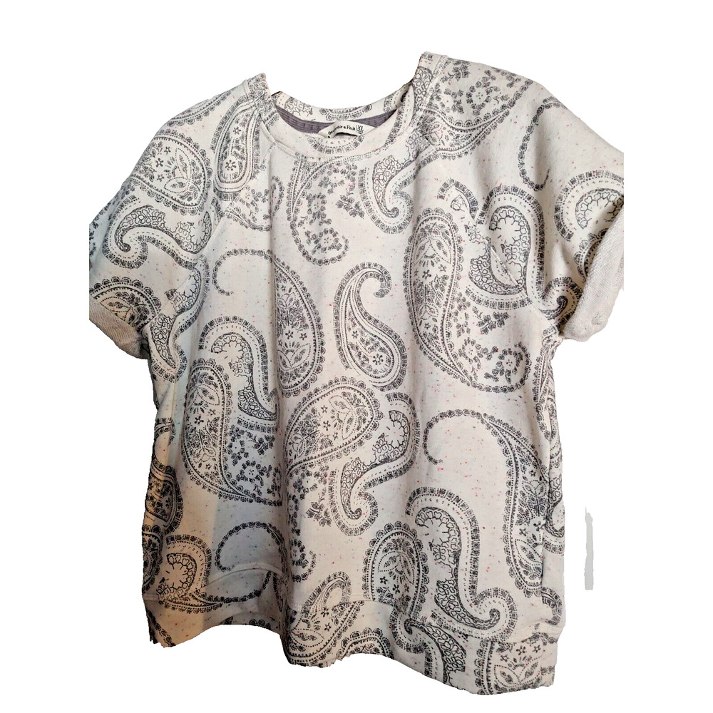 Abercrombie & Finch Women's Sport Pullover Top Floral Print size XLarge